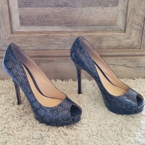 Vince Camato, 7 1/2 stiletto heel, blue, women's shoes